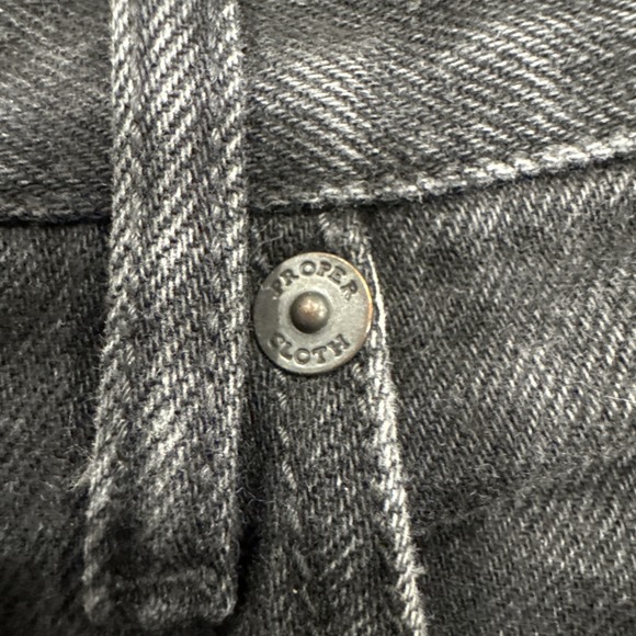 Proper Cloth Jeans Mens 36x35 Black Denim‎ Jeans Great Shape #998 - Picture 7 of 14